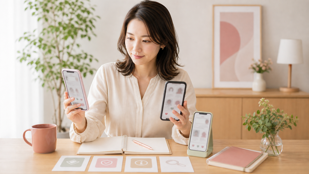無料マッチングアプリおすすめ比較｜婚活目的で使う時の注意点のアイキャッチ画像