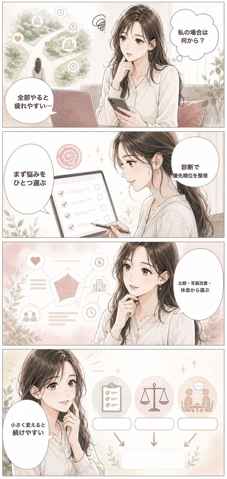 読み終えたら、次は自分の状況に当てはめてみる